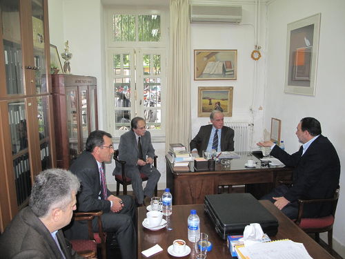 Συνάντηση του Δημάρχου Ηρακλείου με τον Πρόεδρο κ Λαμπρινό