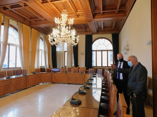Συνάντηση Δημάρχου Ηρακλείου Βασίλη Λαμπρινού με Υφυπουργό Ψηφιακής Διακυβέρνησης

 