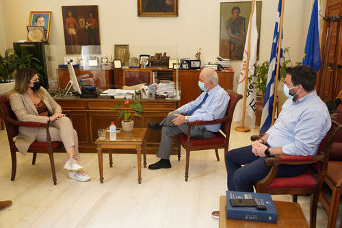 Συνάντηση Δημάρχου Ηρακλείου Βασίλη Λαμπρινού με την Υφυπουργό Τουρισμού