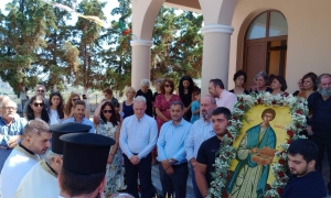 Στο Κυπαρίσσι ο Δήμαρχος Ηρακλείου Αλέξης Καλοκαιρινός για τον εορτασμό του Αγίου Παντελεήμονα